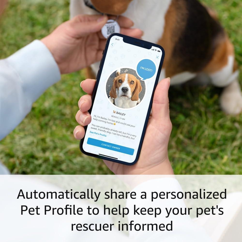 imageRing Pet Tag  Easytouse tag with QR code  Realtime scan alerts  Shareable Pet Profile  No subscription or fees2 Pet Tags