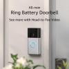 imageAllnew Ring Battery Doorbell HeadtoToe Video Live View with TwoWay Talk and Motion Detection ampamp Alerts 2024 release Satin NickelSatin Nickel