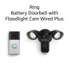 imageAllnew Ring Battery Doorbell with Ring Floodlight Cam Wired Plus BlackSatin Nickel
