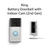 imageAllnew Ring Battery Doorbell with Ring Indoor Cam 2nd Gen WhiteSatin Nickel