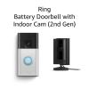 imageAllnew Ring Battery Doorbell with Ring Indoor Cam 2nd Gen WhiteSatin Nickel