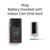 imageAllnew Ring Battery Doorbell with Ring Indoor Cam 2nd Gen WhiteVenetian Bronze