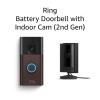 imageAllnew Ring Battery Doorbell with Ring Indoor Cam 2nd Gen WhiteVenetian Bronze