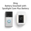 imageAllnew Ring Battery Doorbell with Ring Spotlight Cam Plus Battery WhiteSatin Nickel