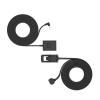 imageIndoorOutdoor Power Adapter Barrel Plug for Ring Stick Up Cam PlugIn  WhiteBlack