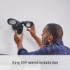 imageRing Floodlight Cam Wired Pro with Birds Eye View and 3D Motion Detection BlackBlack