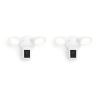 imageRing Floodlight Cam Wired Pro with Birds Eye View and 3D Motion Detection BlackWhite