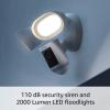 imageRing Floodlight Cam Wired Pro with Birds Eye View and 3D Motion Detection BlackWhite