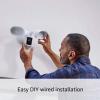 imageRing Floodlight Cam Wired Pro with Birds Eye View and 3D Motion Detection BlackWhite