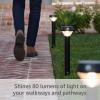 imageRing Solar Pathlight  Outdoor MotionSensor Security Light Black Starter Kit 2pack