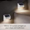 imageRing Solar Steplight  Outdoor MotionSensor Security Light Black Bridge requiredBlack