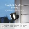 imageRing Spotlight Cam Plus Battery  TwoWay Talk Color Night Vision and Security Siren 2022 release  WhiteBlack