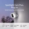 imageRing Spotlight Cam Plus Battery  TwoWay Talk Color Night Vision and Security Siren 2022 release  WhiteWhite