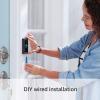 imageRing Video Doorbell Wired with Allnew Ring Indoor Cam White and Ring Alarm 5Piece White
