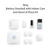 imageAllnew Battery Doorbell Satin Nickel with Indoor Cam White and Alarm 8Piece White