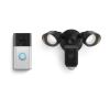 imageAllnew Ring Battery Doorbell with Ring Floodlight Cam Wired Plus BlackSatin Nickel