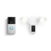 imageRing Battery Doorbell Plus with Ring Floodlight Cam Plus White