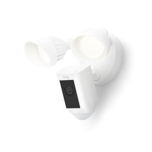 imageRing Floodlight Cam Wired Plus with motionactivated 1080p HD video White 2021 releaseWhite