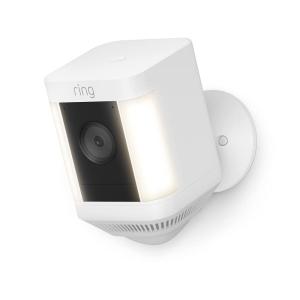 imageLikeNew Ring Spotlight Cam Plus Battery  TwoWay Talk Color Night Vision and Security Siren 2022 release  WhiteWhite