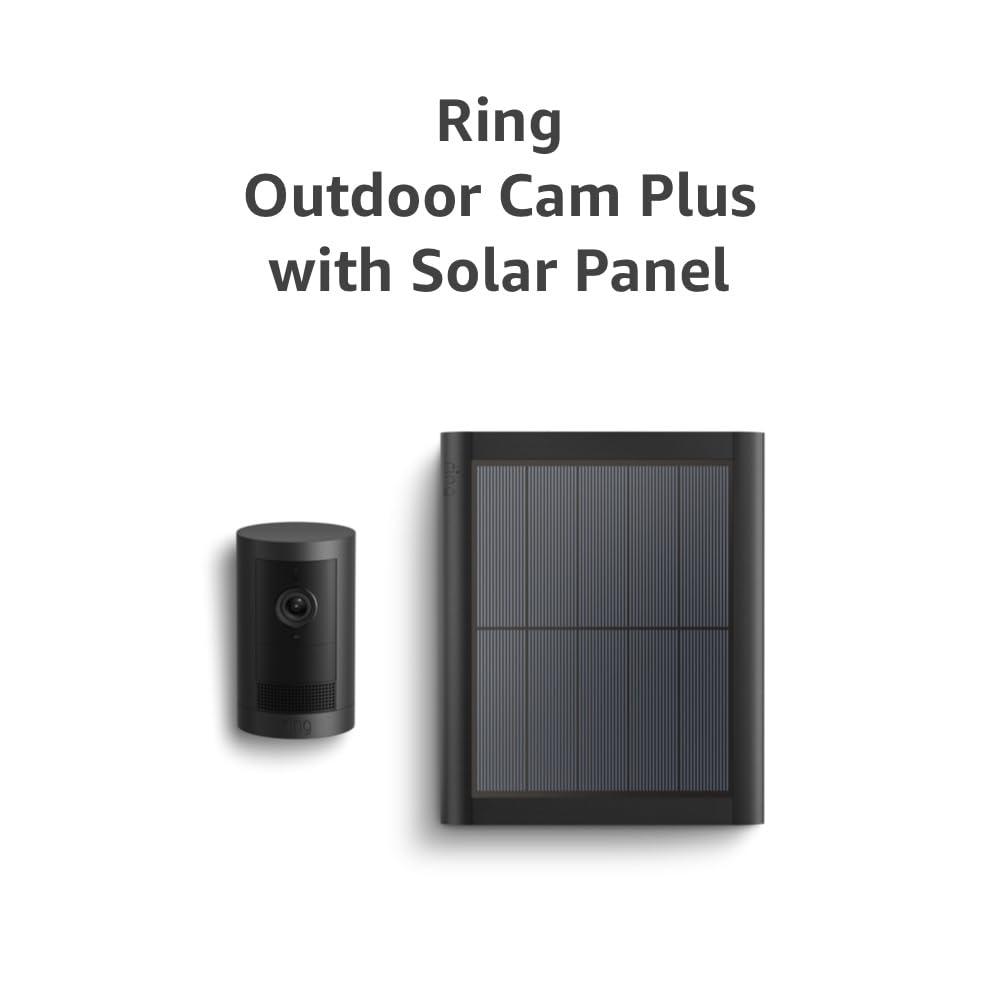 imageIntroducing Ring Outdoor Cam Plus PlugIn  2K Video with Ring Vision LowLight Sight for fullcolor night vision 247 Recording subscription required WhiteBlack
