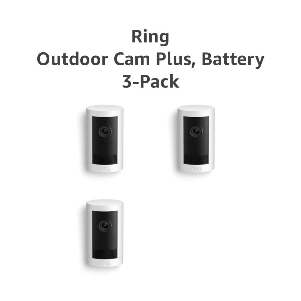 imageIntroducing Ring Outdoor Cam Plus PlugIn  2K Video with Ring Vision LowLight Sight for fullcolor night vision 247 Recording subscription required WhiteWhite