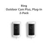imageIntroducing Ring Outdoor Cam Plus PlugIn  2K Video with Ring Vision LowLight Sight for fullcolor night vision 247 Recording subscription required WhiteWhite