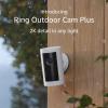 imageIntroducing Ring Outdoor Cam Plus PlugIn  2K Video with Ring Vision LowLight Sight for fullcolor night vision 247 Recording subscription required WhiteWhite