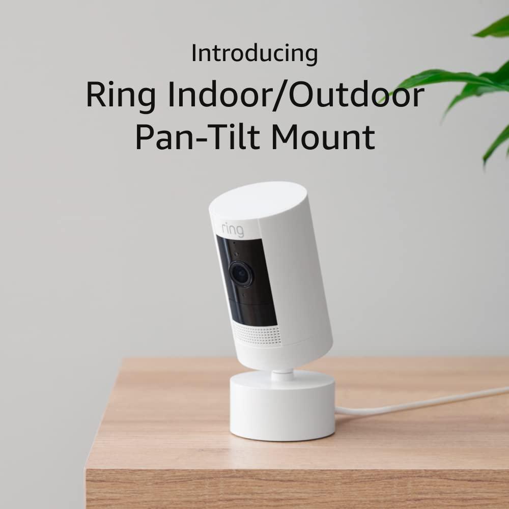 imageRing IndoorOutdoor PanTilt Mount for Outdoor Cam Stick Up Cam PlugIn White Power adapter and camera not includedWhite