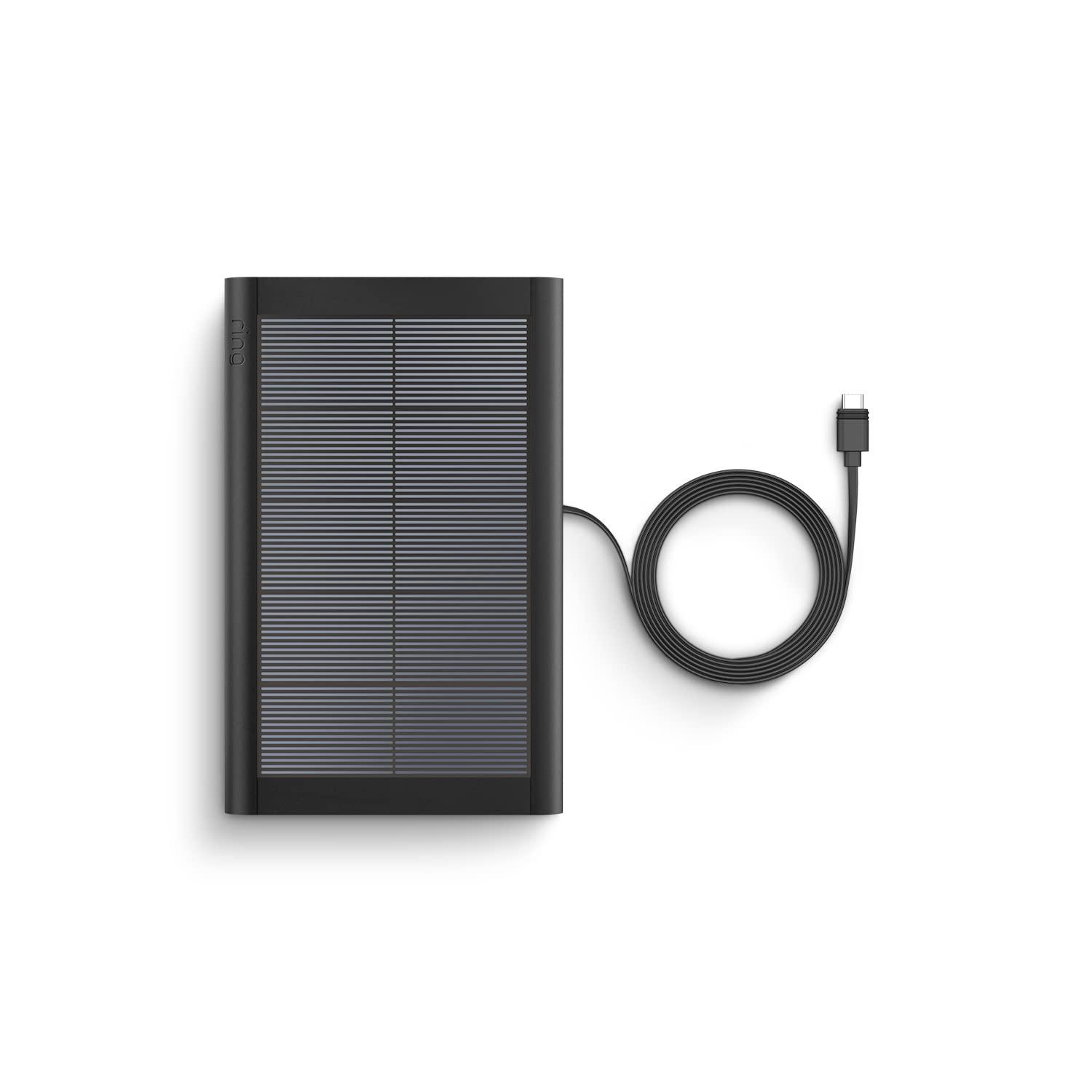 imageRing Small Solar Panel 19W for Outdoor Cam Stick Up Cam Stick Up Cam Pro Spotlight Cam Plus Spotlight Cam Pro  Black
