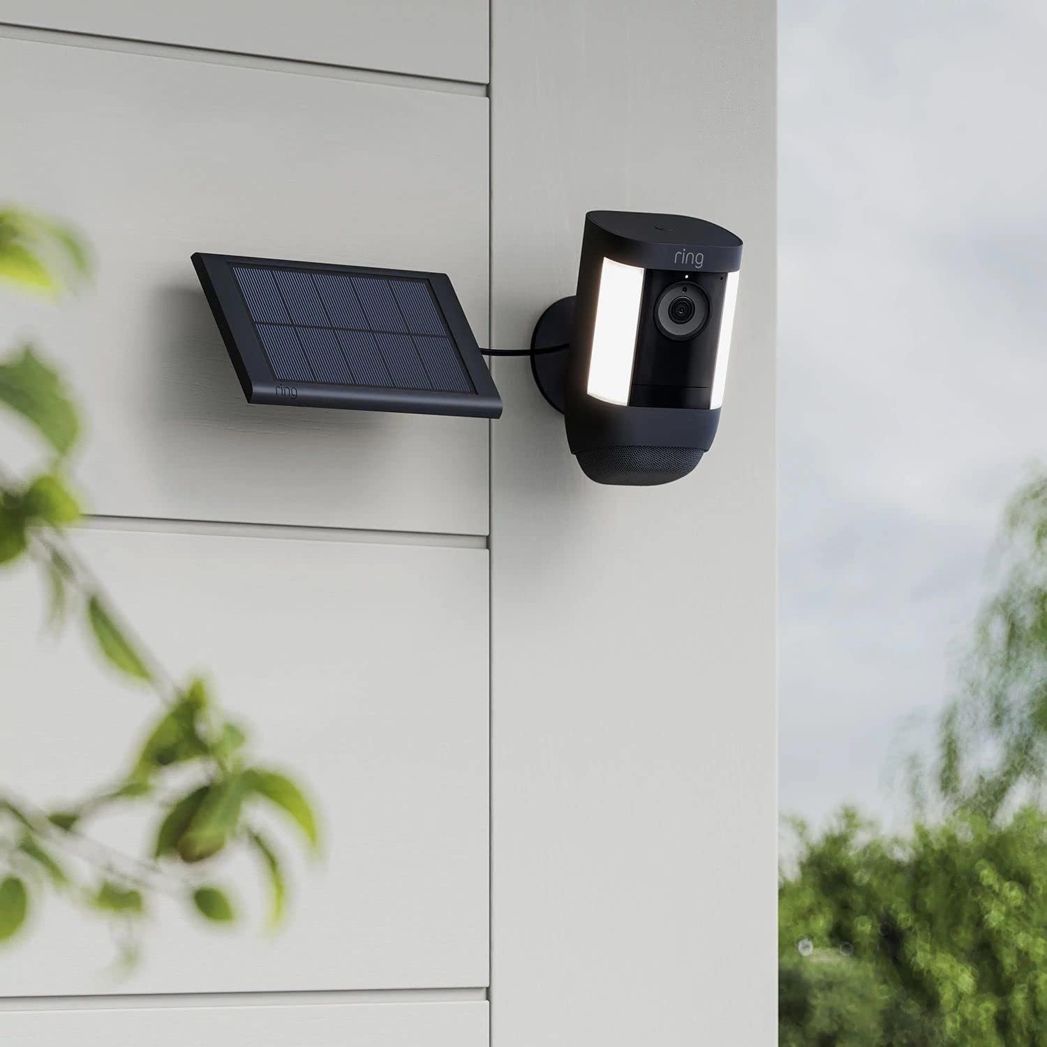 imageRing Small Solar Panel 19W for Outdoor Cam Stick Up Cam Stick Up Cam Pro Spotlight Cam Plus Spotlight Cam Pro  Black