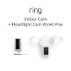 imageRing Floodlight Cam Wired Plus with Allnew Ring Indoor Cam WhiteWhite