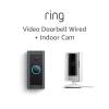 imageAllnew Ring Indoor Cam Black with Ring Video Doorbell WiredWhite