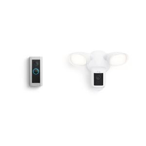 imageRing Floodlight Cam Wired Pro White with Ring Video Doorbell Pro 2