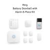 imageBattery Doorbell Satin Nickel with Alarm 8piece White
