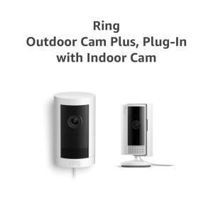 imageAllnew Ring Outdoor Cam Plus PlugIn White with Ring Indoor Cam White