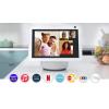 imageRing Outdoor Smart Plug with Allnew Echo Show 10 3rd Gen  Glacier White
