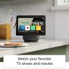 imageRing Outdoor Smart Plug with Allnew Echo Show 10 3rd Gen  Glacier White