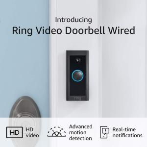imageLikeNew Ring Video Doorbell Wired newest model Use TwoWay Talk advanced motion detection HD camera and realtime alerts to monitor your front door wiring required