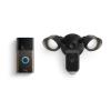 imageRing Floodlight Cam Wired Plus Black with Ring Video Doorbell Venetian Bronze