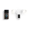 imageRing Floodlight Cam Wired Plus White with Ring Video Doorbell Venetian Bronze