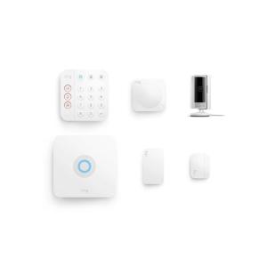 imageRing Alarm 5Piece Kit with Ring Indoor Cam 2nd Gen
