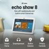 imageEcho Show 8 newest model with Ring Battery DoorbellGlacier White