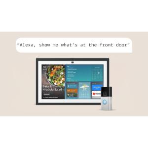 imageEcho Show 15 newest model with Ring Battery Doorbell Plus newest model