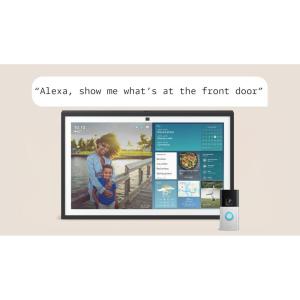 imageEcho Show 21 newest model with Ring Battery Doorbell Pro newest model