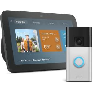 imageEcho Show 8 newest model with Ring Battery DoorbellCharcoal