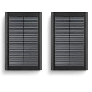 imageRing Small Solar Panel 19W for Outdoor Cam Stick Up Cam Stick Up Cam Pro Spotlight Cam Plus Spotlight Cam Pro  Black Pack of 2