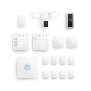 imageRing Alarm 14Piece Kit with Ring Wired Doorbell Pro and Ring Floodlight Cam Wired Pro