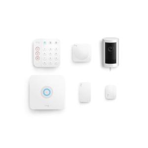 imageRing Alarm 5Piece Kit with Ring Outdoor Cam Plus PlugInPlugin