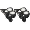 imageRing Floodlight Cam Wired Pro with Birds Eye View and 3D Motion Detection Black Pack of 4