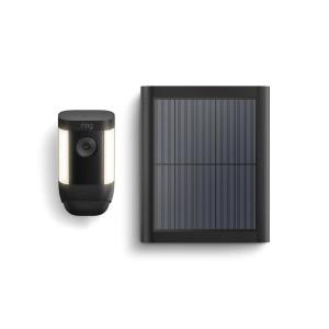 imageRing Spotlight Cam Pro Solar  3D Motion Detection TwoWay Talk with Audio and DualBand Wifi 2022 release  BlackBlack